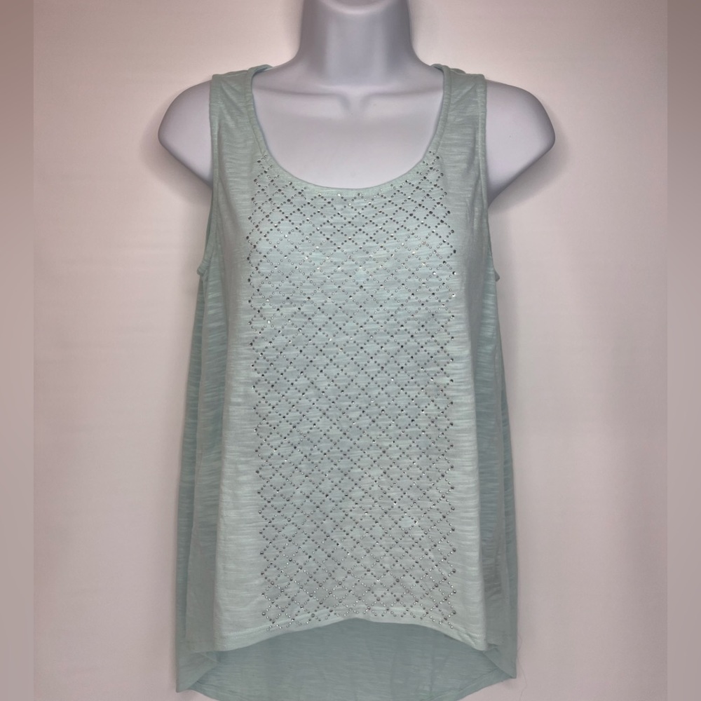 FOREVER 21 BEDAZZLED TANK TOP